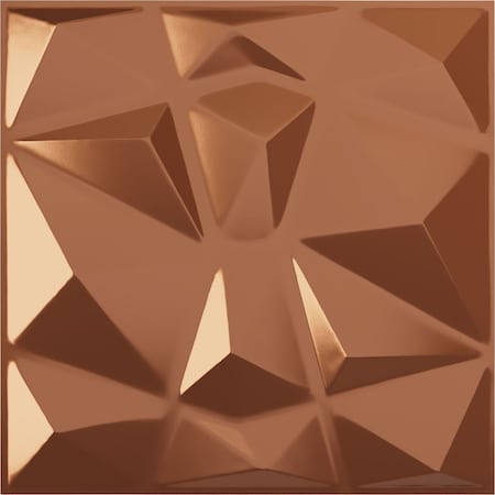 Ekena Millwork 19 5/8"W x 19 5/8"H Niobe EnduraWall Decorative 3D Wall Panel, Copper (12-Pack for 32.04 Sq. Ft.